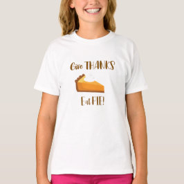 Ge Tack Eat Paj Happy thanksgiving Typografi T Shirt