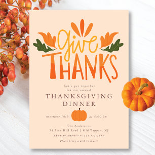 Ge Tack för din moderna Thanksgiving Inbjudningar