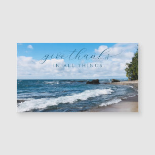 Ge Tack för inspirationshålfotografiet för Beach
