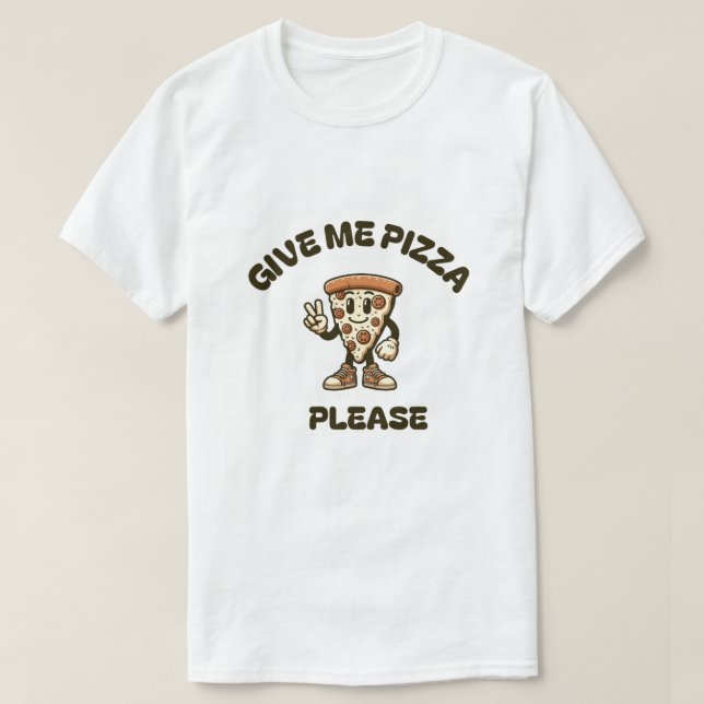 Ge, tack för pizza, t-shirt (Design framsida)