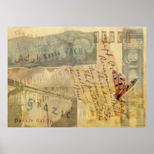 Ge Tack för Thanksgivingen Poster (Framsidan)