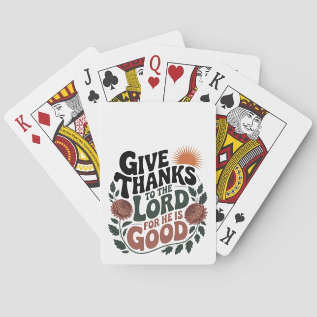 Ge tack - Kristet Casinokort (Baksidan)