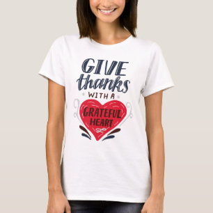 Ge tack med tacksamhet t shirt