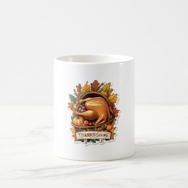 Ge tack och dela kärlek kaffemugg (Center)