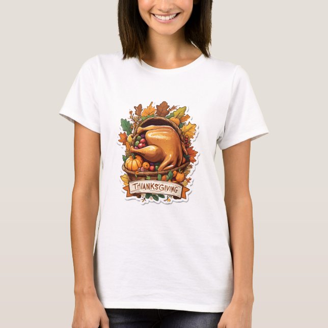 Ge tack och dela kärlek t shirt (Framsida)