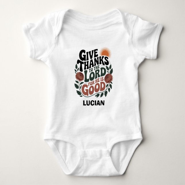Ge tack - Personlig kristen T Shirt (Framsida)