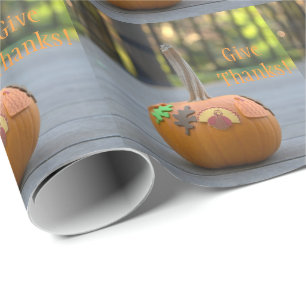 Ge Tack Pumpa Turk Vacker Presentpapper