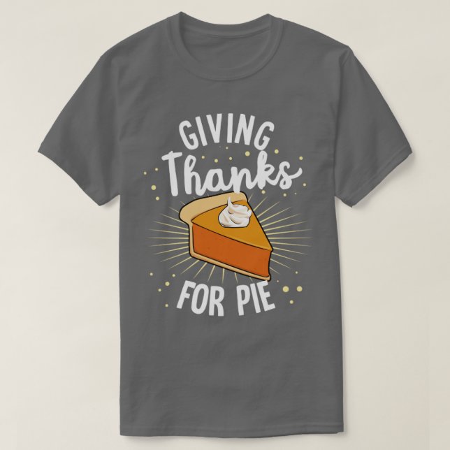Ge tack Pumpkin Paj Halloween-Thanksgiving T Shirt (Design framsida)