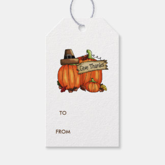 Ge-tack Pumpkin Presentetikett