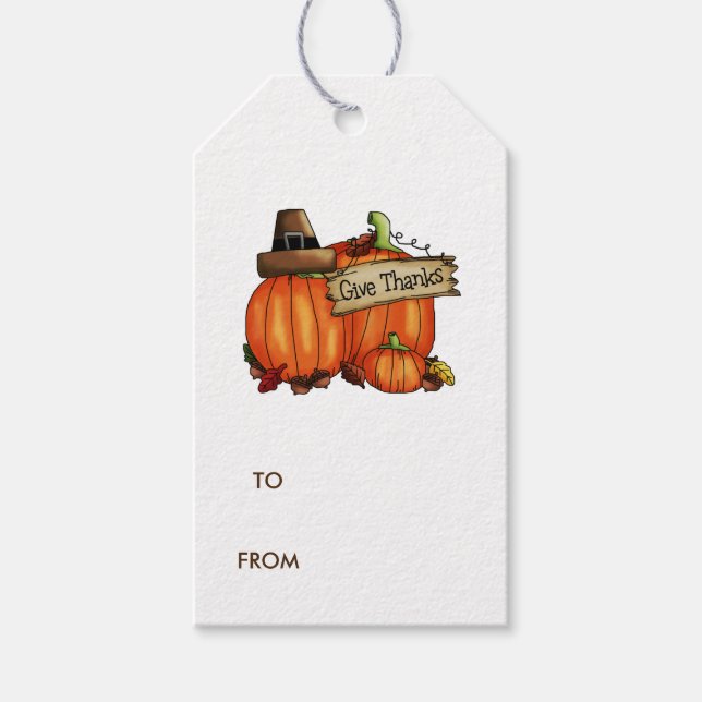 Ge-tack Pumpkin Presentetikett (Framsidan)
