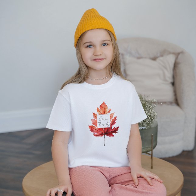 Ge, tack, Red Fall Löv Thanksgiving T Shirt (Skapare uppladdad)