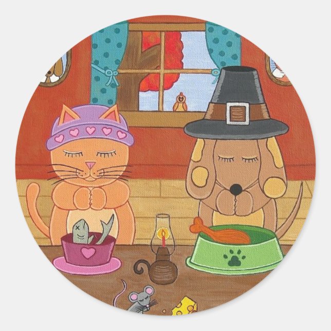 Ge tack runt klistermärke (Framsida)