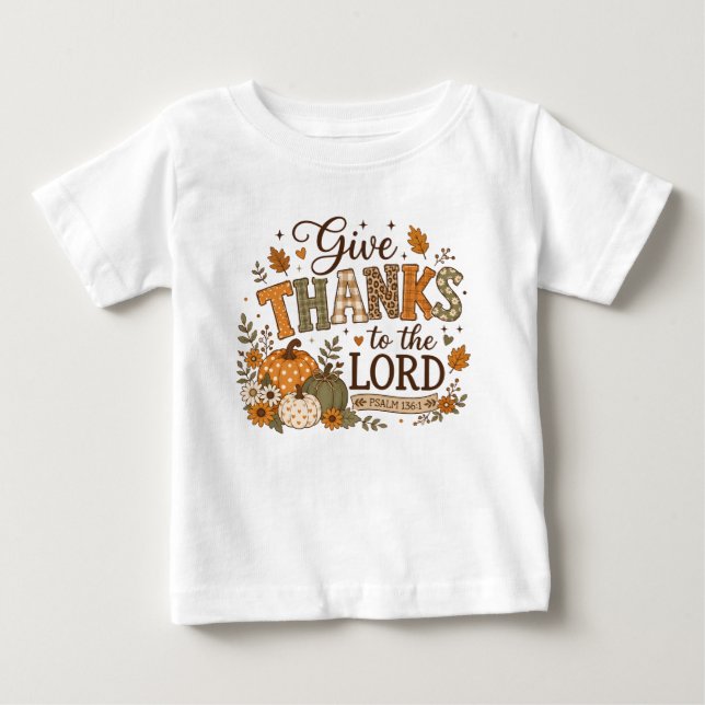 Ge tack tackgivande pumpa t shirt (Framsida)