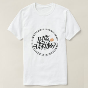 Ge tack Tacksägelse Höst Högtid T Shirt
