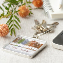 Ge Tack Thanksgiving Träd och Lone Hjort