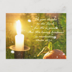 Ge Tack till Herren, Psalm 107-vykort Vykort
