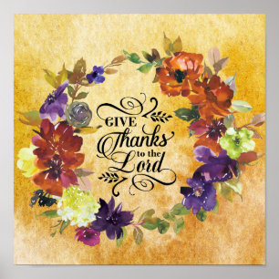 Ge Tack till Herren, Thanksgivingen Poster