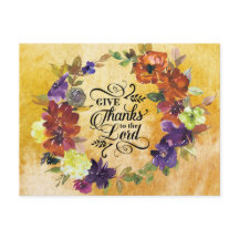 Ge Tack till Herren, Thanksgivingen