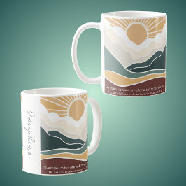 Ge Tack till honom Christian Boho Sunrise Kaffemugg