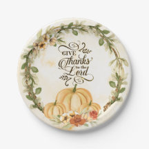 Ge Tack till Lord Autumn Flowers Pumpkins