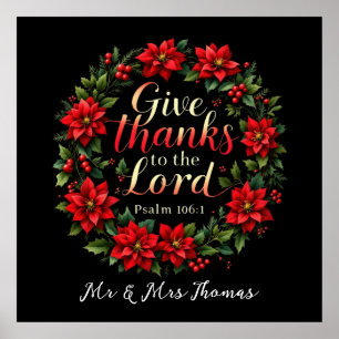 Ge Tack till Lord Embrace Gratitude & Faith Poster