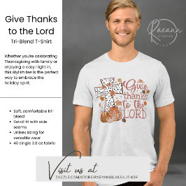 "Ge tack till Lord" Manar Tri-Blend Shirt T