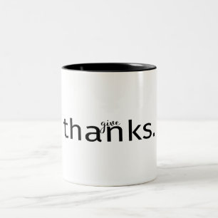 Ge tack Typografi MUGG