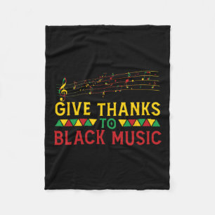 Ge tack vare Black Music Black - Historikmånad J Fleecefilt