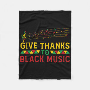 Ge tack vare Black Music Black - Historikmånad J Fleecefilt
