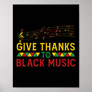 Ge tack vare Black Music Black - Historikmånad J Poster