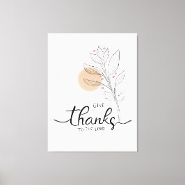 Ge tack vare lord canvastryck