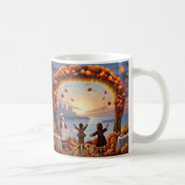 Ge Tack varje morgon Thanksgiving Coffee Mugg
