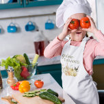 Ge - tack, vattenfärgspumpkin barnförkläde<br><div class="desc">Bästa gåva för dina vänner och din familj,  Thanksgiving för Personlig med Färg hösten. Happy thanksgiving med vattenfärgspumpor med blommor. Idéer för att dekorera dig hemma på Thanksgivingen</div>