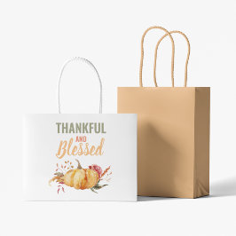 Ge Tack, Watercolor Pumpkin Thanksgiving Large