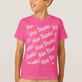 Ge tackar mönster Thanksgiving T-shirt