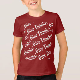 Ge tackar mönster Thanksgiving T-shirt