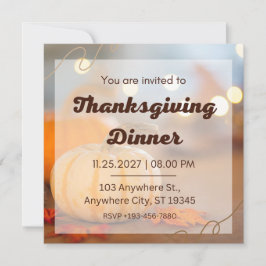 Ge tackar Thanksgivingen med Anpassningsbar Inbjudningar