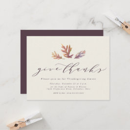 Ge tackinbjudan Thanksgiving