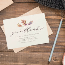 Ge tackinbjudan Thanksgiving