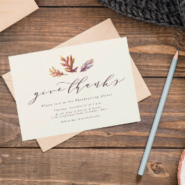 Ge tackinbjudan Thanksgiving