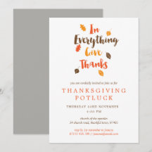 Ge tackinbjudan till Löv Thanksgiving för -