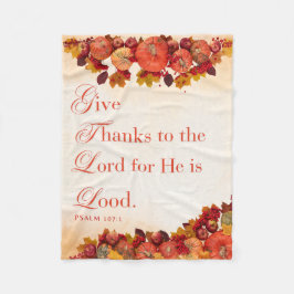 Ge tacksamling fleecefilt