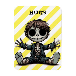 ge tecknad på huggar magnet