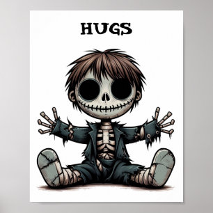 ge tecknad på  huggar poster