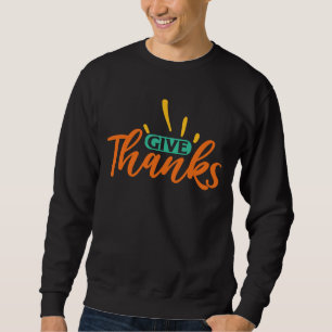 GE THANKS THANKSGIVING LÅNG ÄRMAD TRÖJA