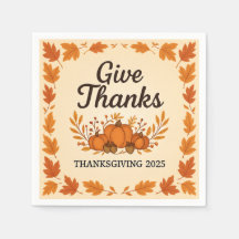 Ge Thanksgiving Napkins