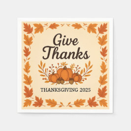 Ge Thanksgiving Napkins Pappersservett