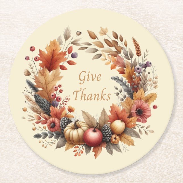 Ge Thanksgiving Underlägg (Framsidan)