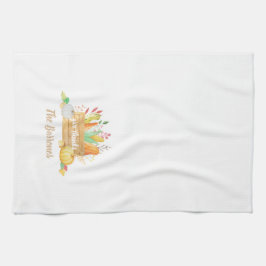 Ge Thanksgivingen Watercolor Harvest Kökshandduk