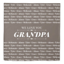 Ge till alla med familjemedlem Namn Mönster